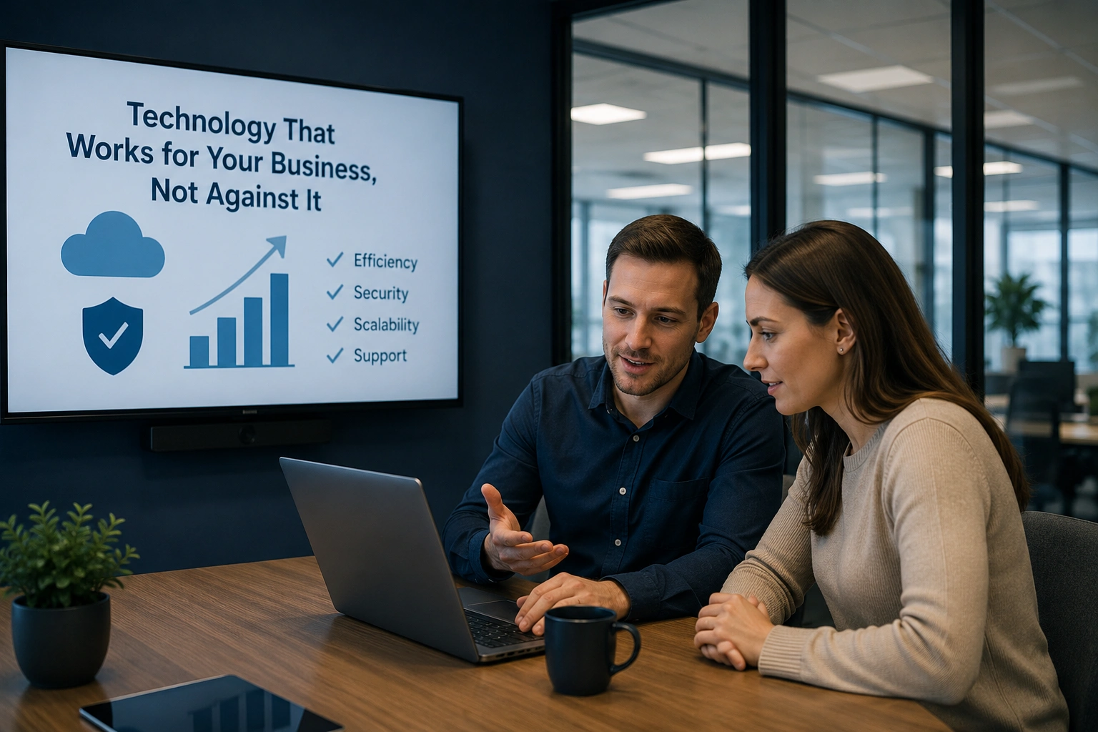 Technology assessment for a Newton, MA business evaluating and improving its IT infrastructure.